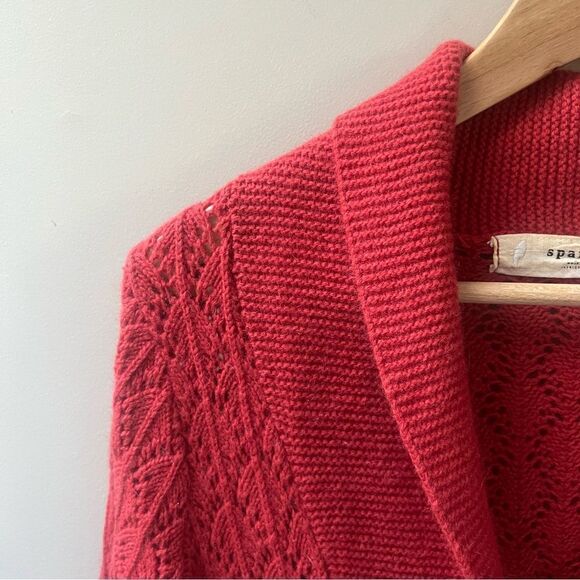 Sparrow orange long wool blend cardigan Sz S/XS - Picture 3 of 6